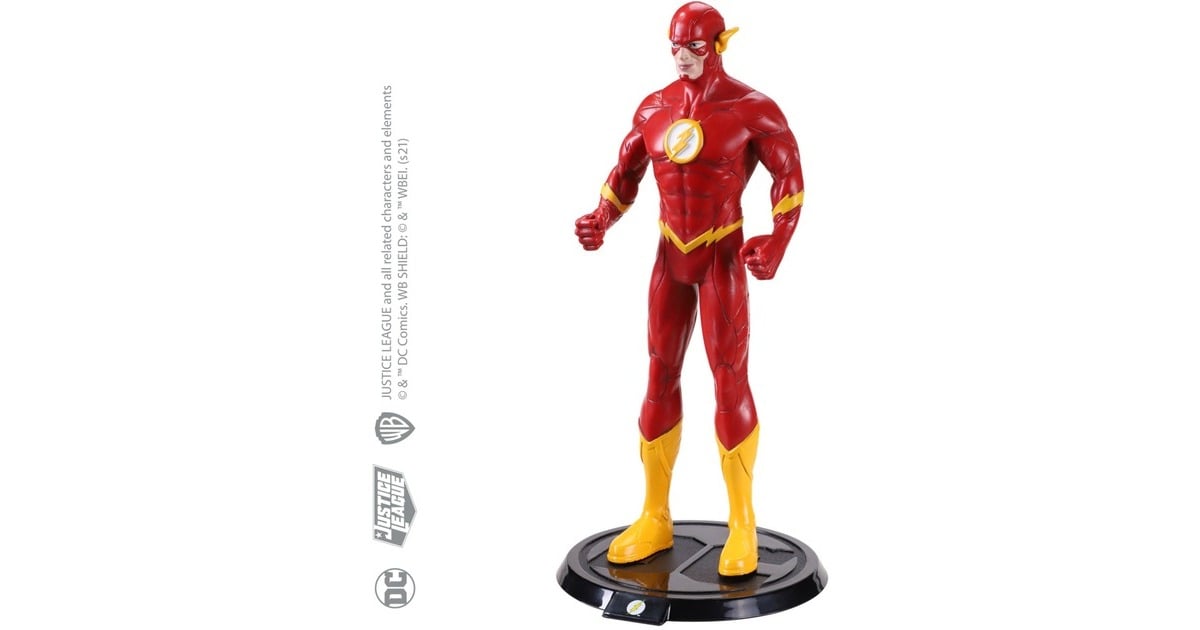 Noble CollectionDC Comics: The Flash Bendyfig speelfiguur  (Rood/geel)