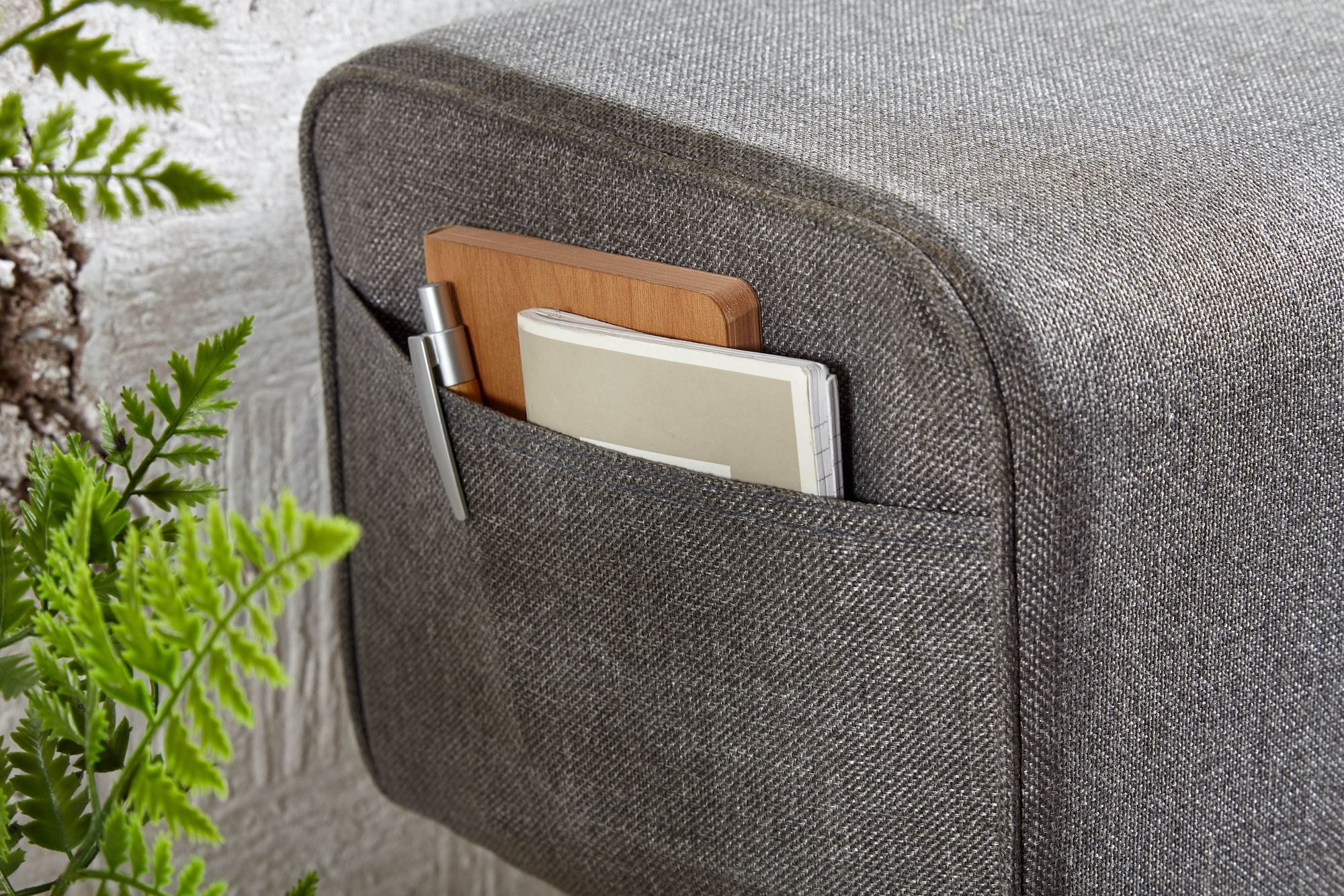 Sitzbank FineBuy Turnbock Stoff 120 cm Grau Springbock Stauraum Turnhocker Bank