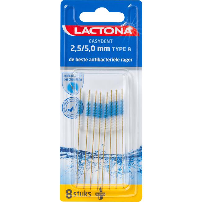 Lactona Easydent 2.5/5.0 mm Type A 8 stuks