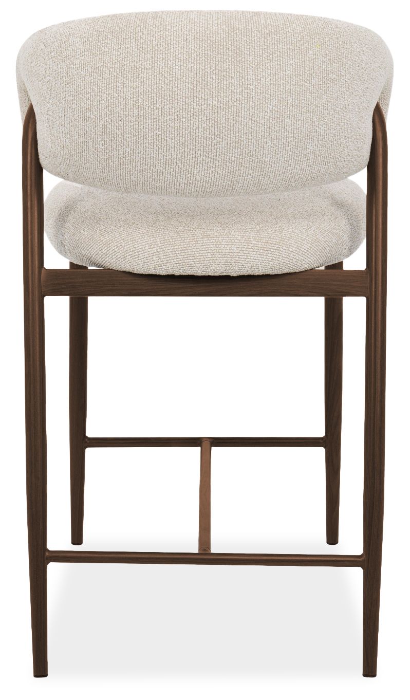 Barkruk Beige Walnut Asento B56 x D59.5 x H96 cm