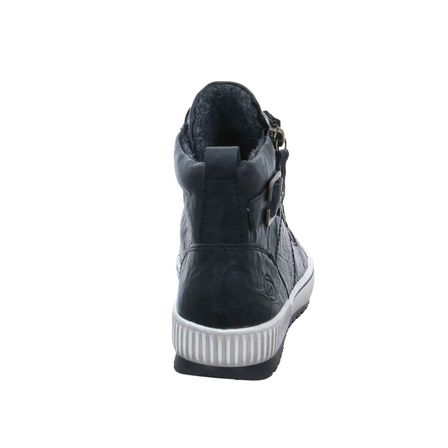 REMONTE Mid Cut Sneaker Schwarz Leder  mit TEX Membrane