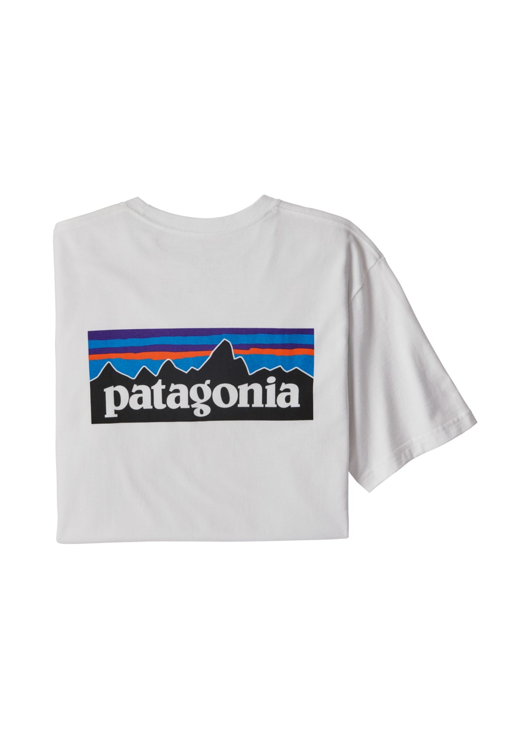 Patagonia T-Shirt M's P-6 Logo Responsibili-Tee White