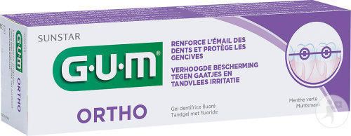 Gum Ortho Dentifrice Gel Tube 75ml