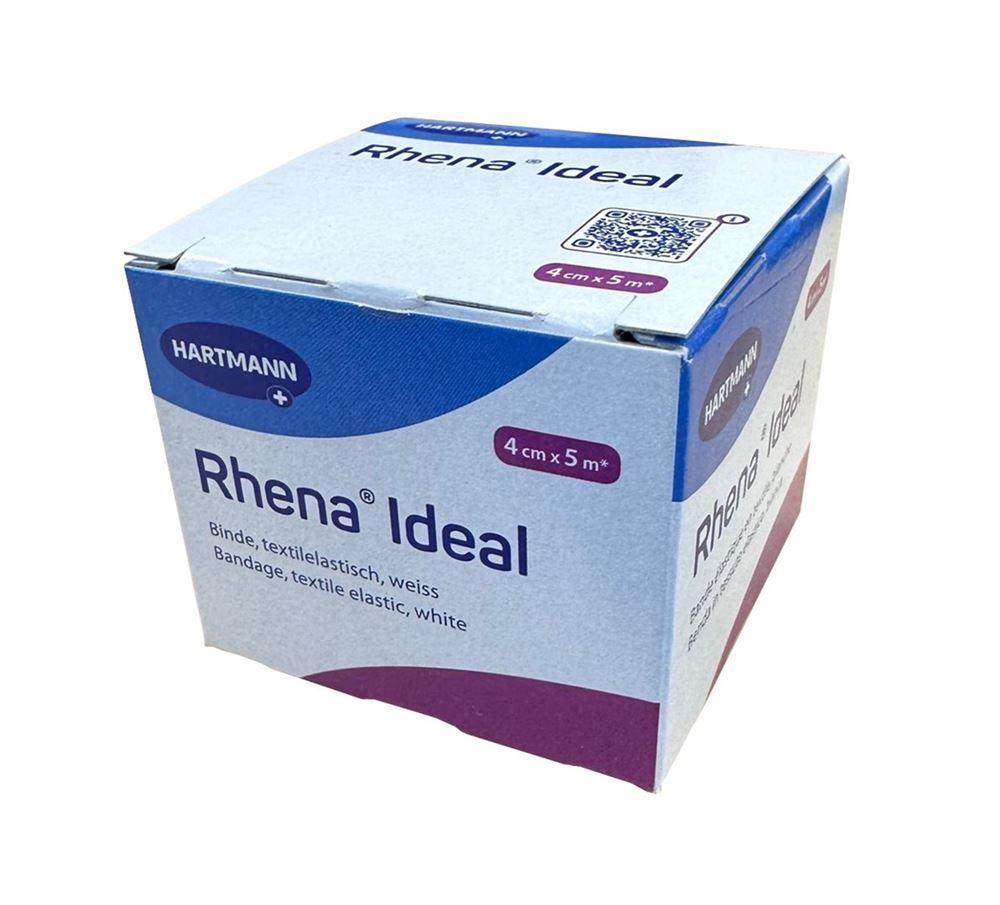 Rhena Ideal Elastische Binde 4cmx5m weiss 1 Stk