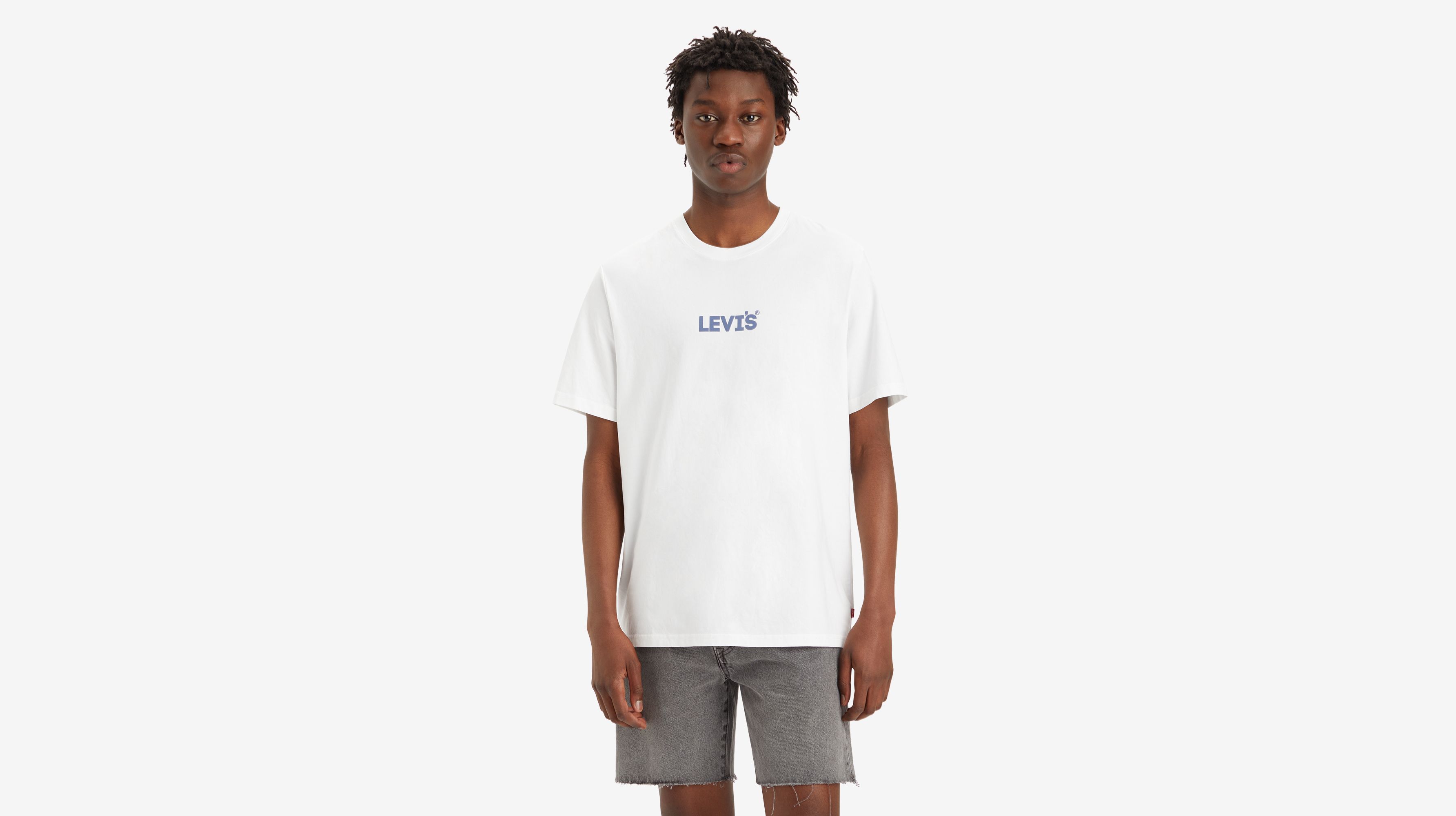 T-shirt graphique Relaxed - Coastal Fjord Headline White+ - Blanc