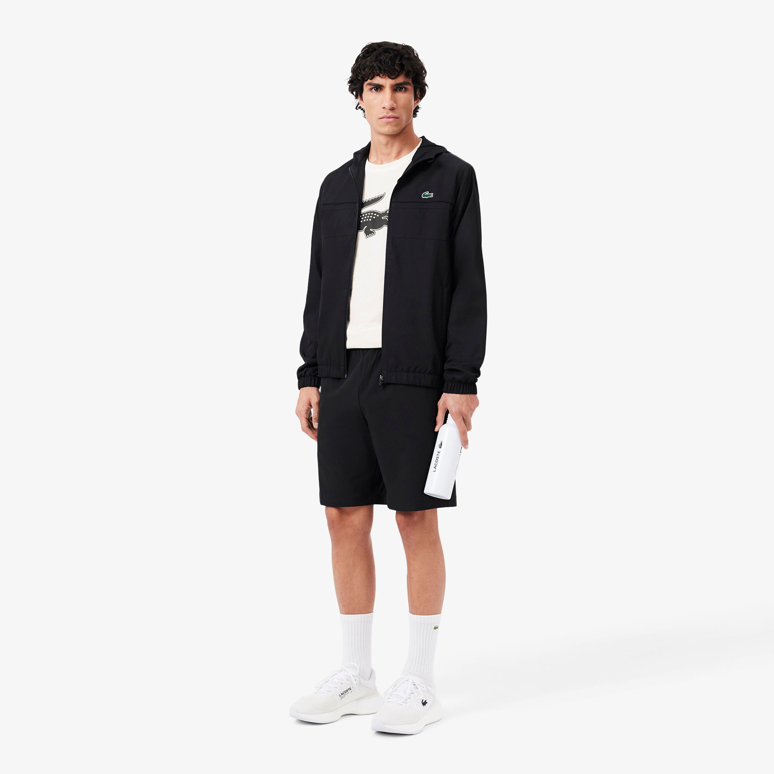 Lacoste T-shirt Hommes - Blanc , Noir