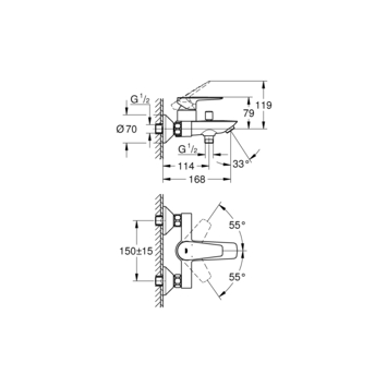 Grohe Badmengkraan Start Edge