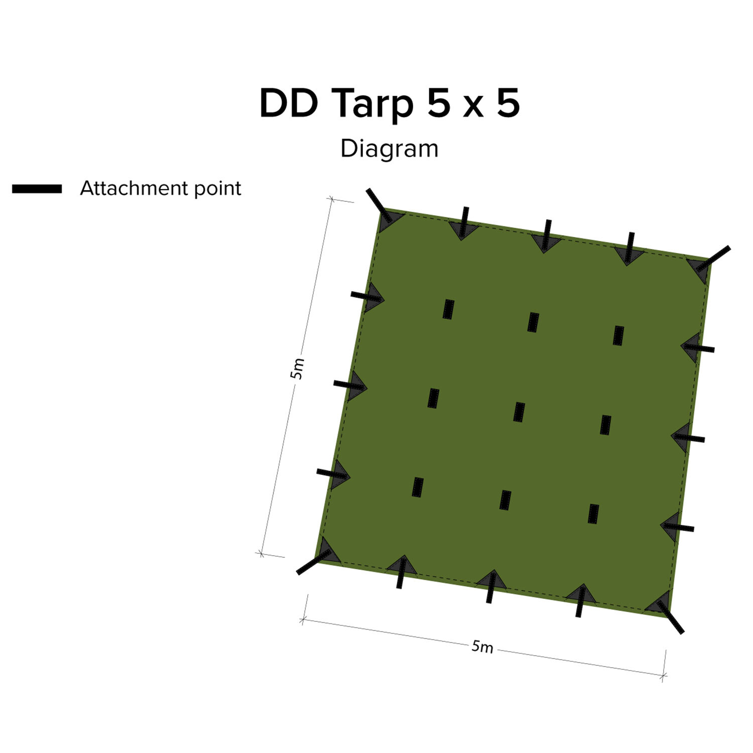 DD Hammocks Tarp 5x5