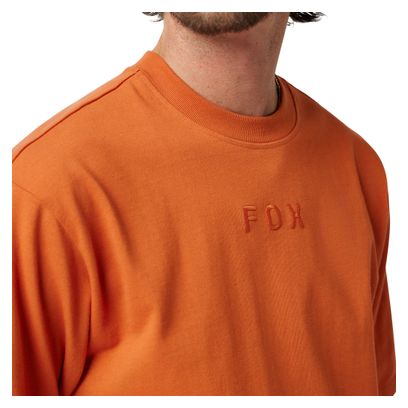 T-shirt Oversize Fox Wordmark Orange Homme