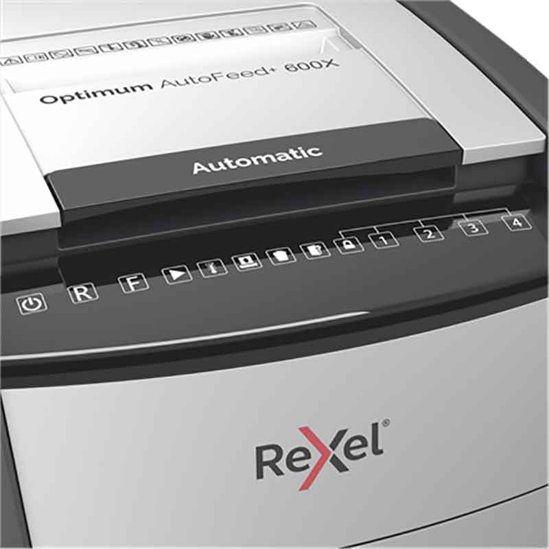 Rexel Destructeur Optimum coupe croisée Auto+ 600X