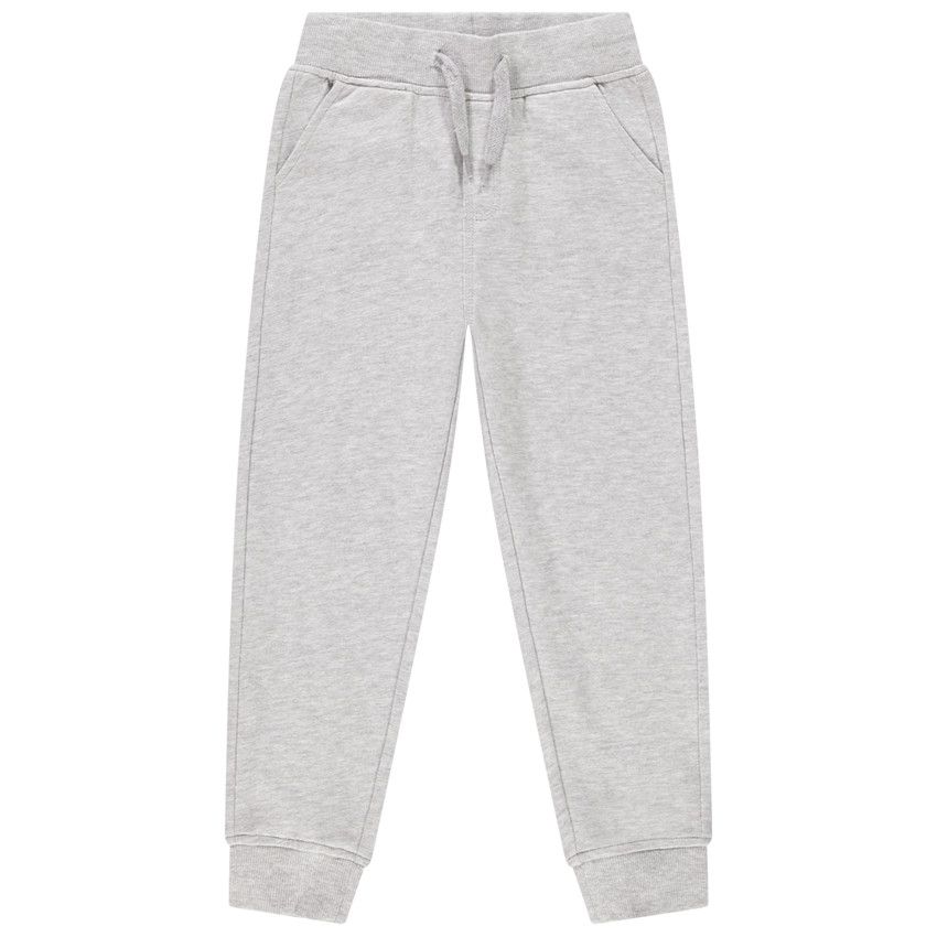 Pantalon de jogging en molleton pour enfant garçon - Gris chiné