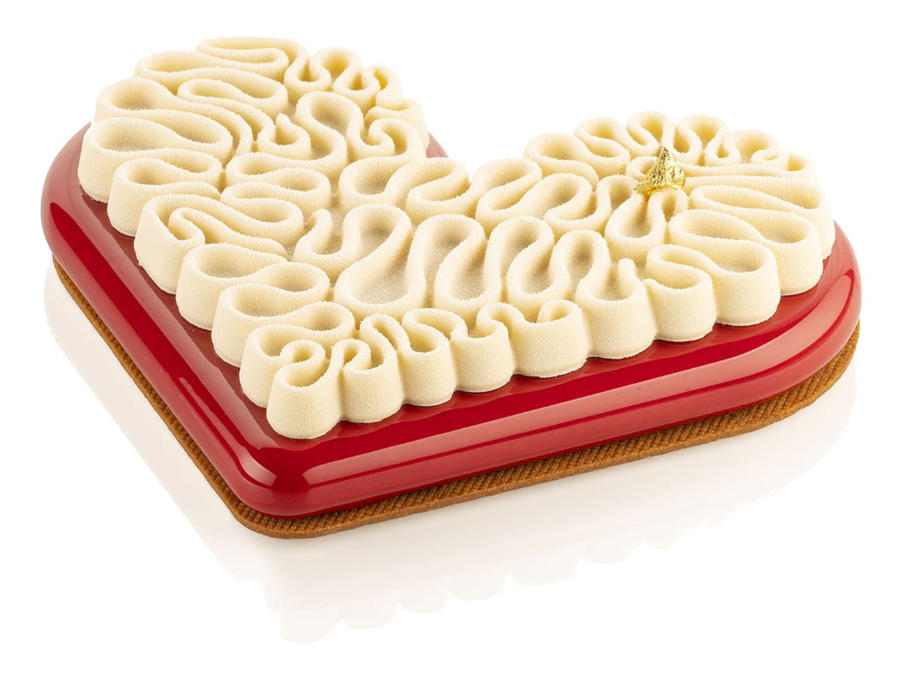 Moule silicone - Coeur Level - 30 x 17,5 cm - Silikomart