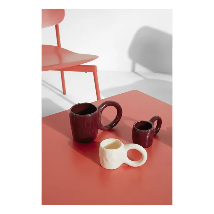 Petite friture Tasse expresso Donut, Pia chevalier - Set de 2 | Bordeaux