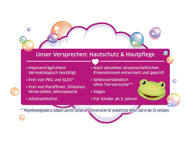 tetesept Kinder Sprudelbad Regenbogenland 40 g Schaumig sprudelnder Badespass mit fruchtigem Duft und hautgesunder Rezeptur