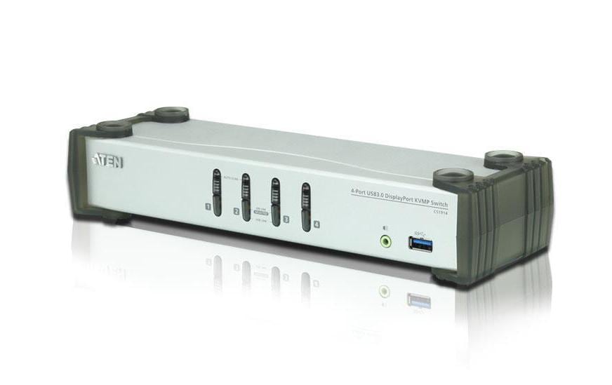 KVM Switch CS1914-AT-G<br>4-Port USB 3.0 DisplayPort KVMP Switch