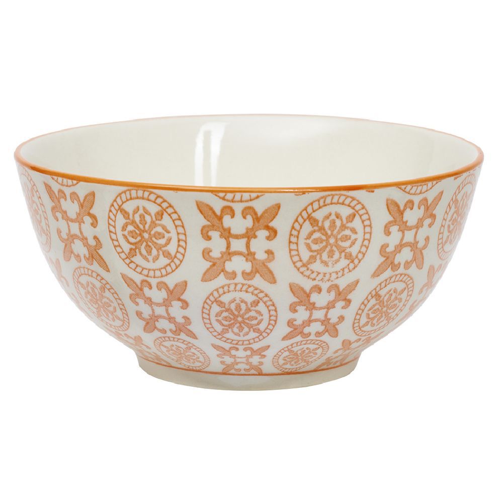 Bol en faïence motif carreau de ciment Ø11,5 cm