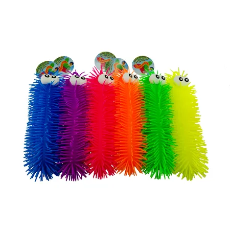 Fun Trading Wuschelwurm mit Licht 26 cm, 1 Stück, 6-fach sortiert