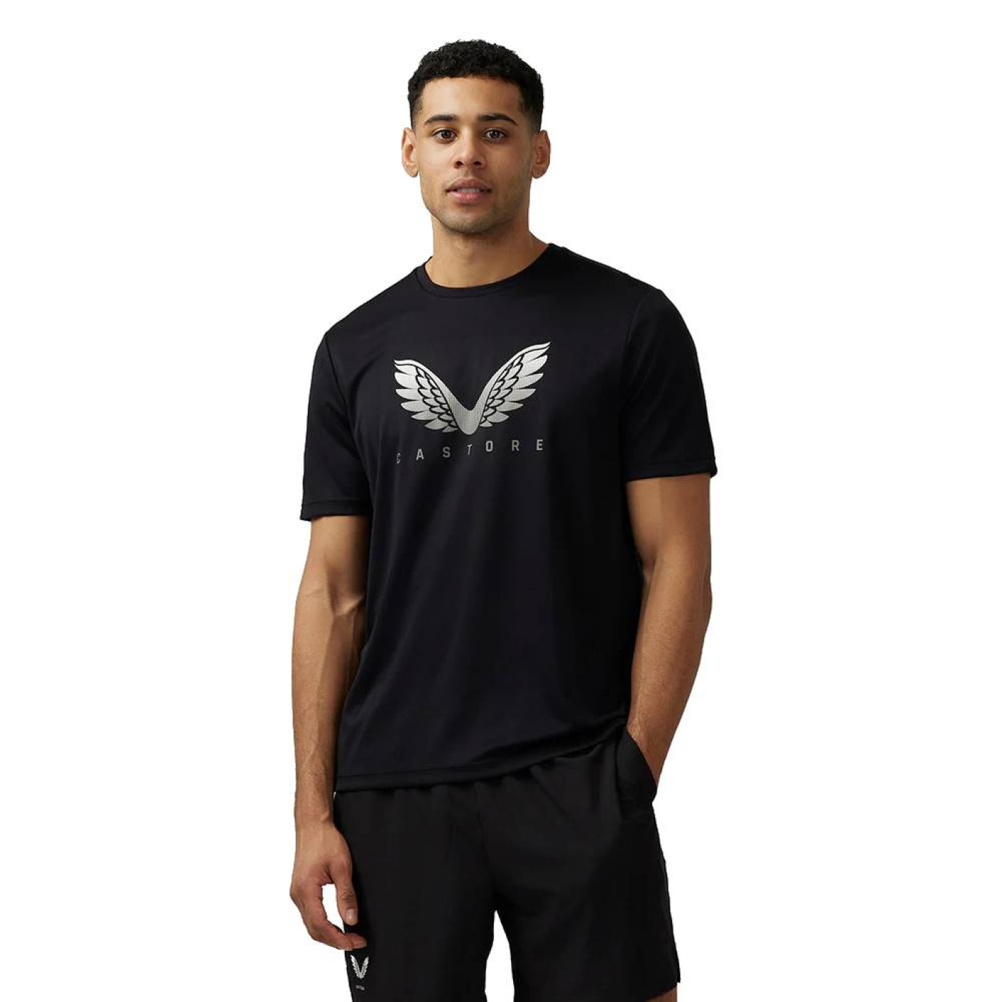 Castore Graphic T-Shirt Zwart Wit