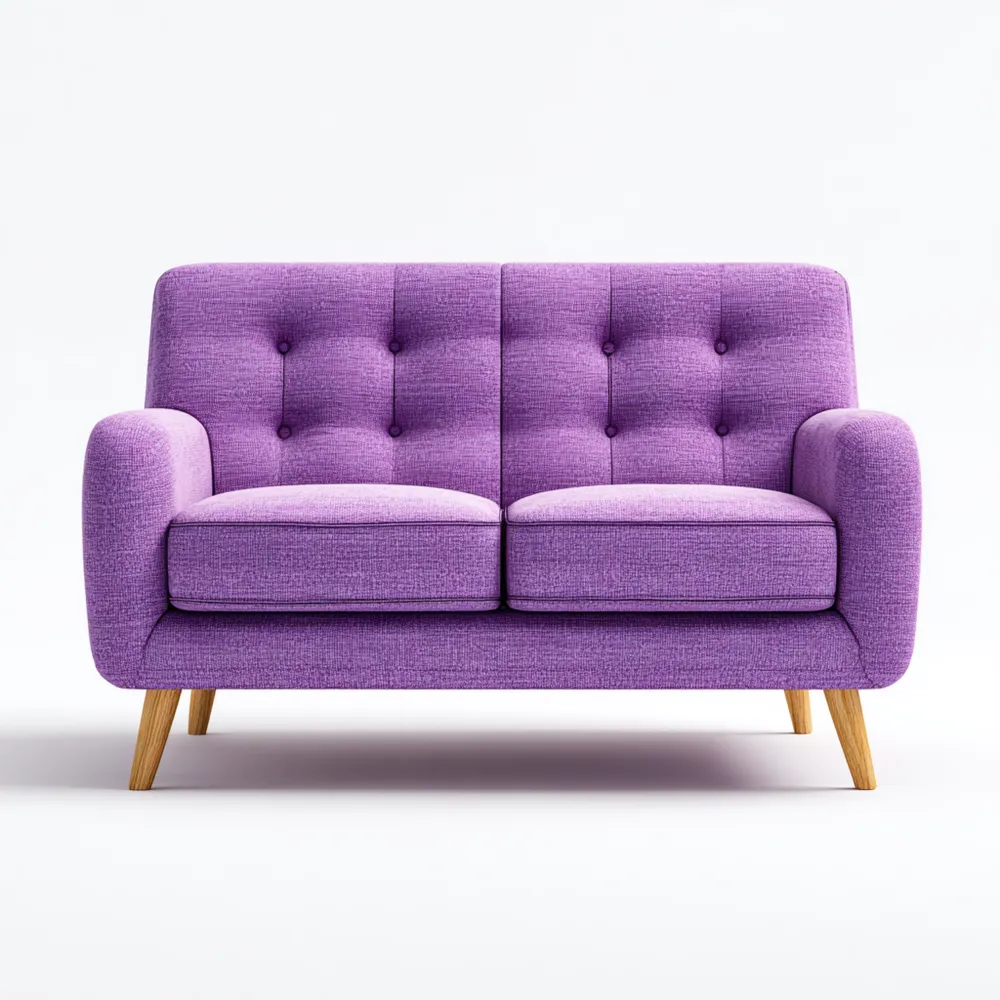 2-Sitzer Sofa 150x85x90 cm – Lila – Skandinavisches Design