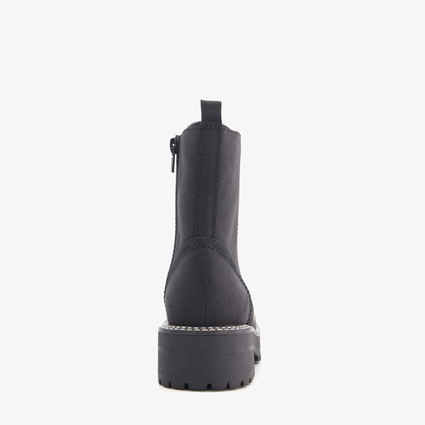 Blue Box dames veterboots zwart