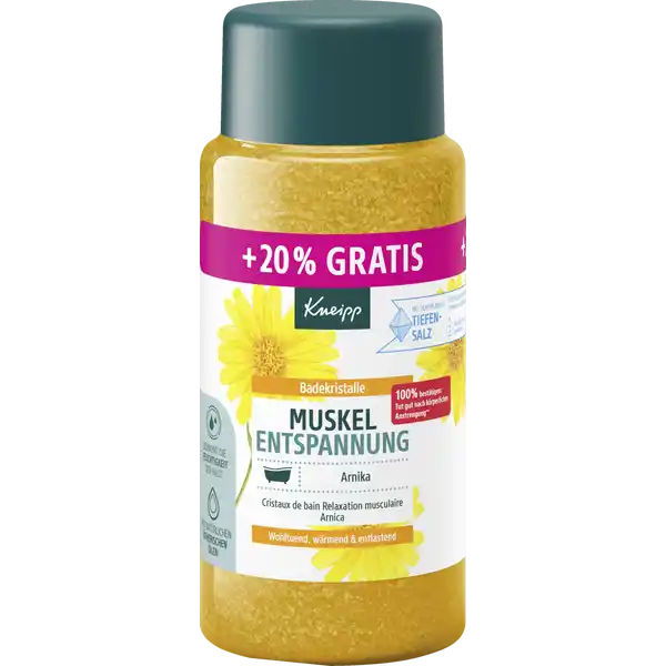 Badekristalle Muskel Entspannung