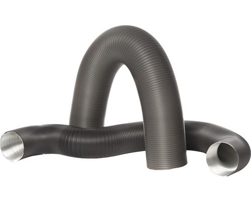 Aluminium flexibele buis Ø80 mm, gepoedercoat grijs metallic