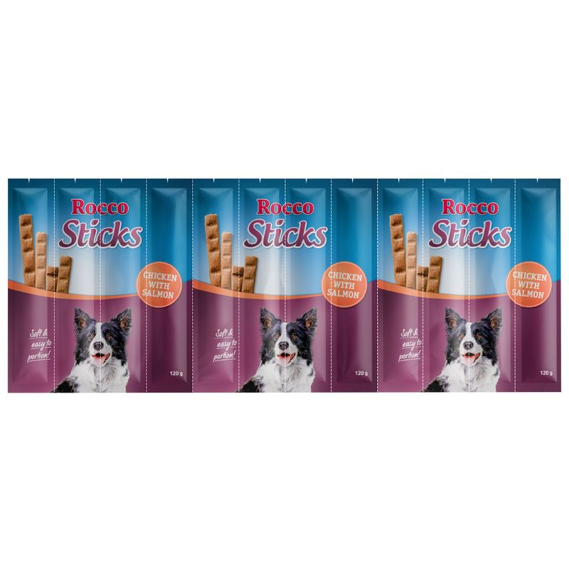 Bâtonnets Sticks Rocco, poulet ou bœuf