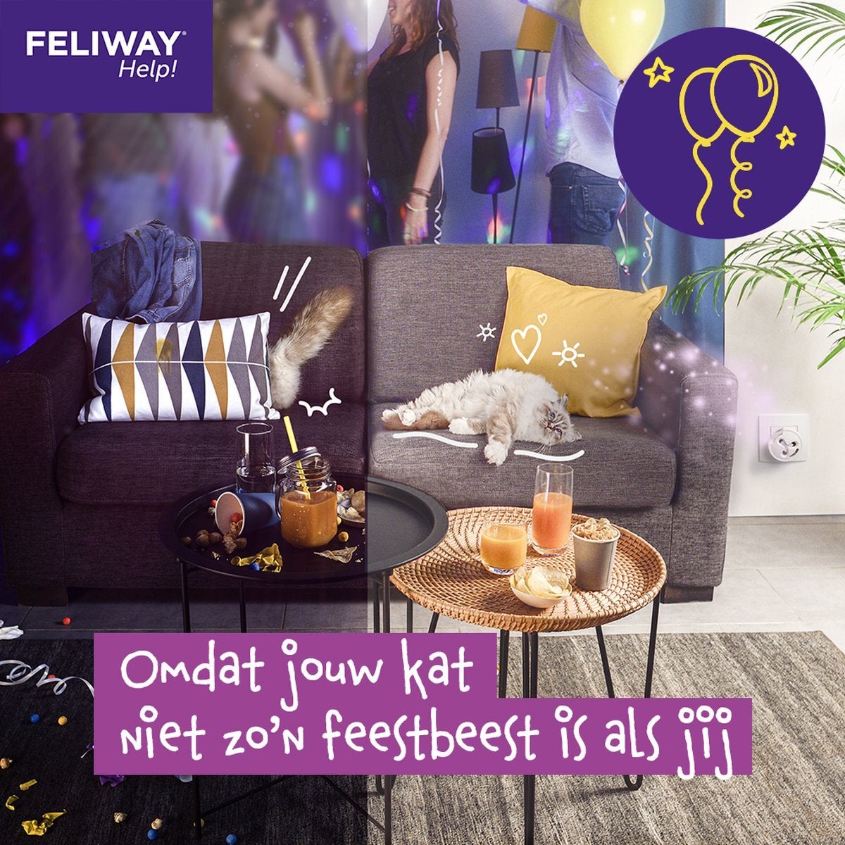 Feliway Help! Anti stress diffuser + cartridge