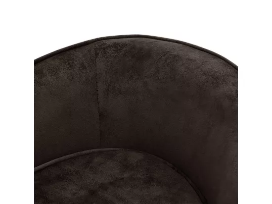 Canapé pour chien Marron 69x49x40 cm Peluche