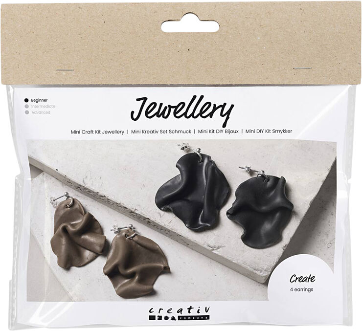 Creativ Company Mini DIY Kit Smykker, Foldede øreringe