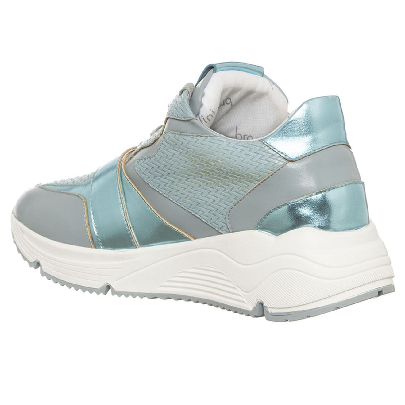 Tua By Braccialini Sneakers en Cuir Ciel bleu ciel/blanc