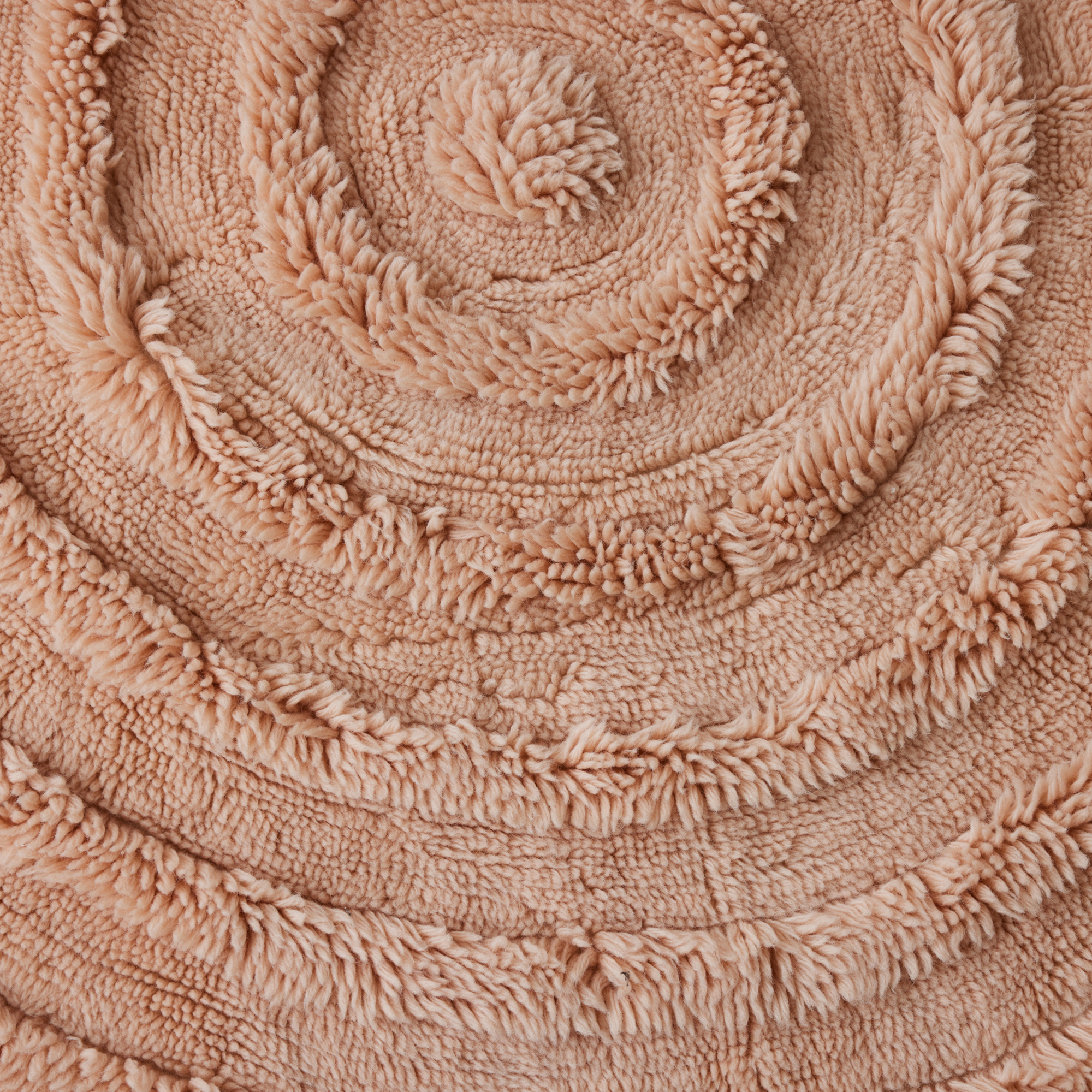 Vloerkleed Roud Woolen Ø150 cm soft pink