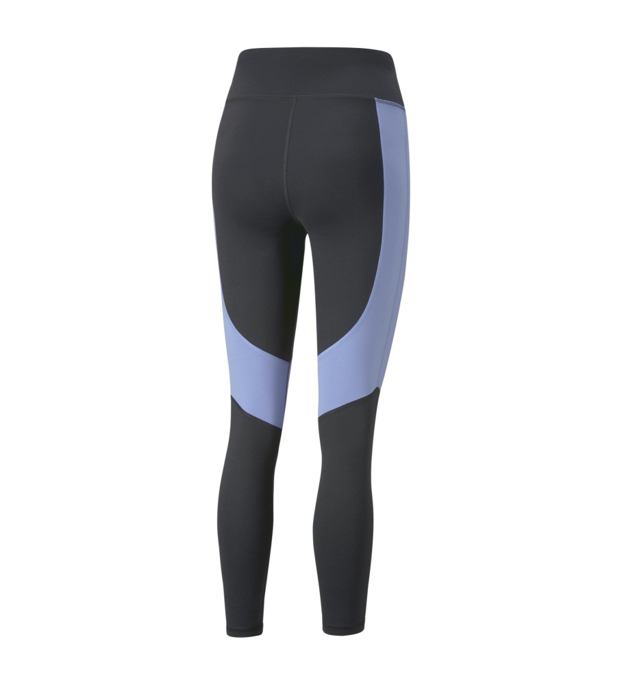 Legging Puma Train Favorite Logo Cintura Alta 7/8 preta, lilás
