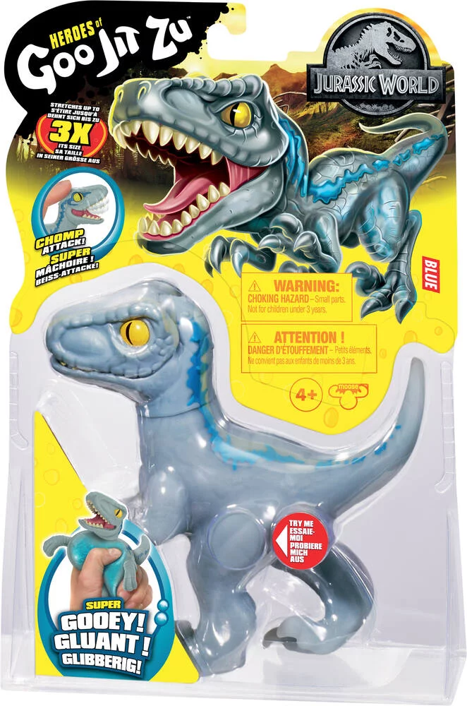 DINO BLUE RAPTOR JURASSIC WORLD GOO JIT ZU