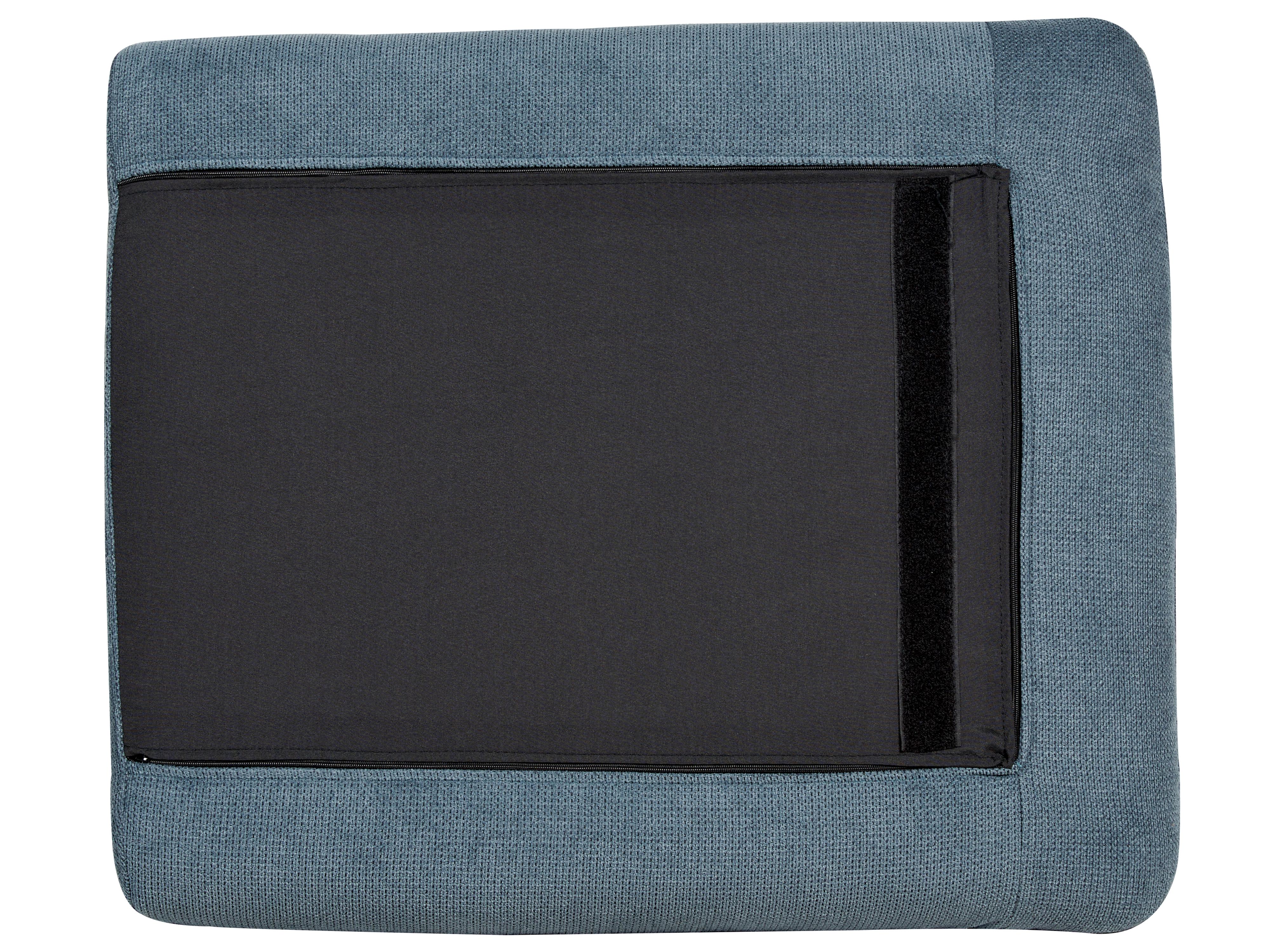 Hoekbank 4-zits VINTERBRO Chenille Blauw rechtszijdig