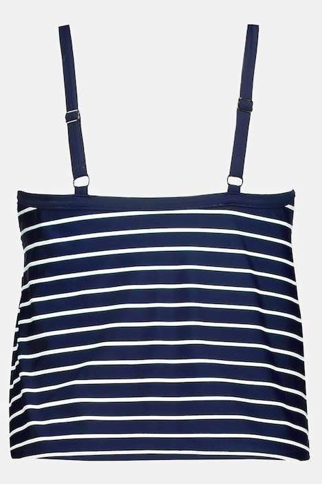 Bellieva-Tankini, Ringel, Raffung, verstellbare Träger