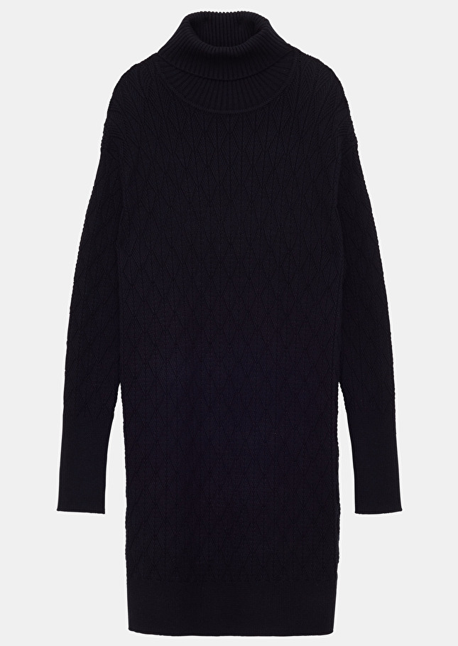 Robe Rosarybleu nuit en maille graphique