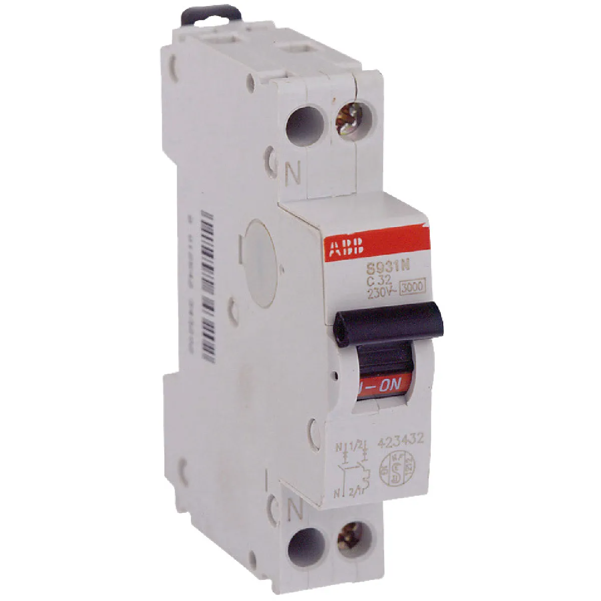 ABB Disjoncteur PH+N 32A 3KA Type AC