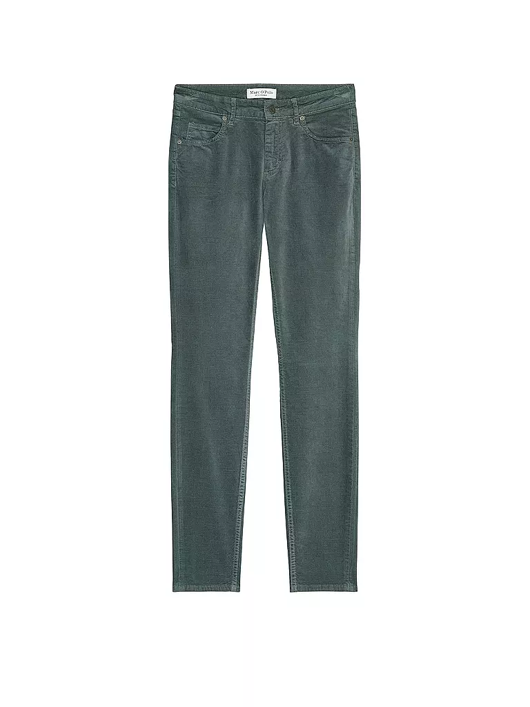MARC O'POLO Hose Slim Fit dunkelgrün
