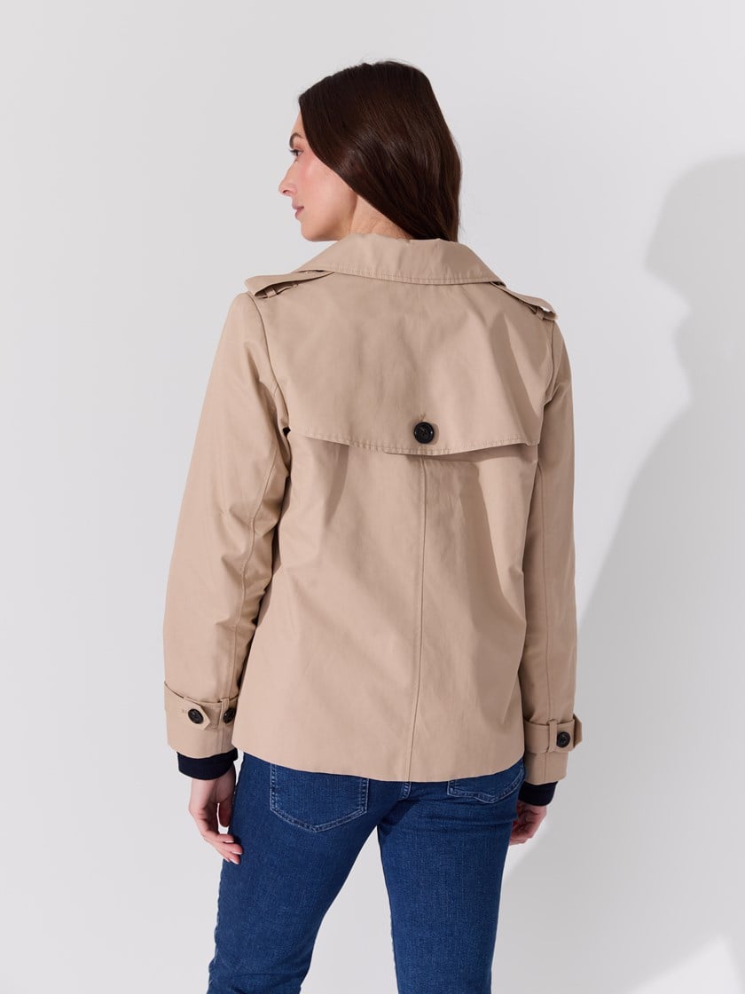 Mila kort trenchcoat Cobblestone