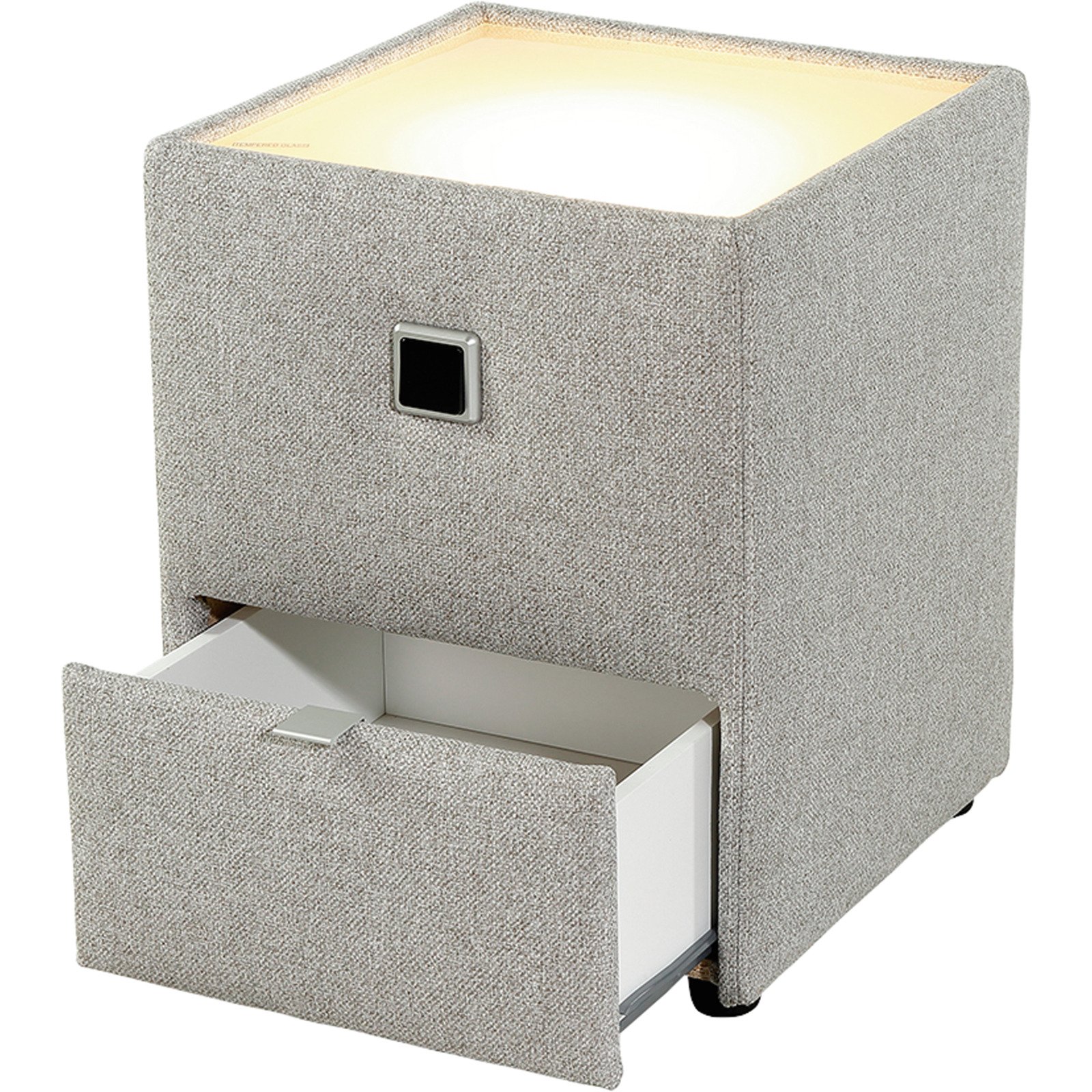 Nachttisch Carla, 42,5 x 53 x 45 cm beige