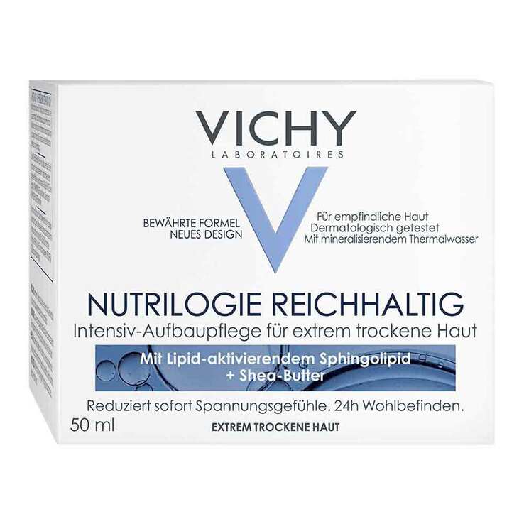Vichy Nutrilogie Reichhaltige Tagespflege für extrem trockene Haut, 50 ml