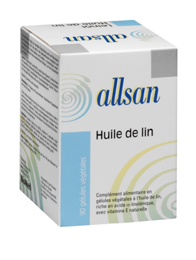 ALLSAN Leinöl pflanzlich Weichkaps 90 Stk