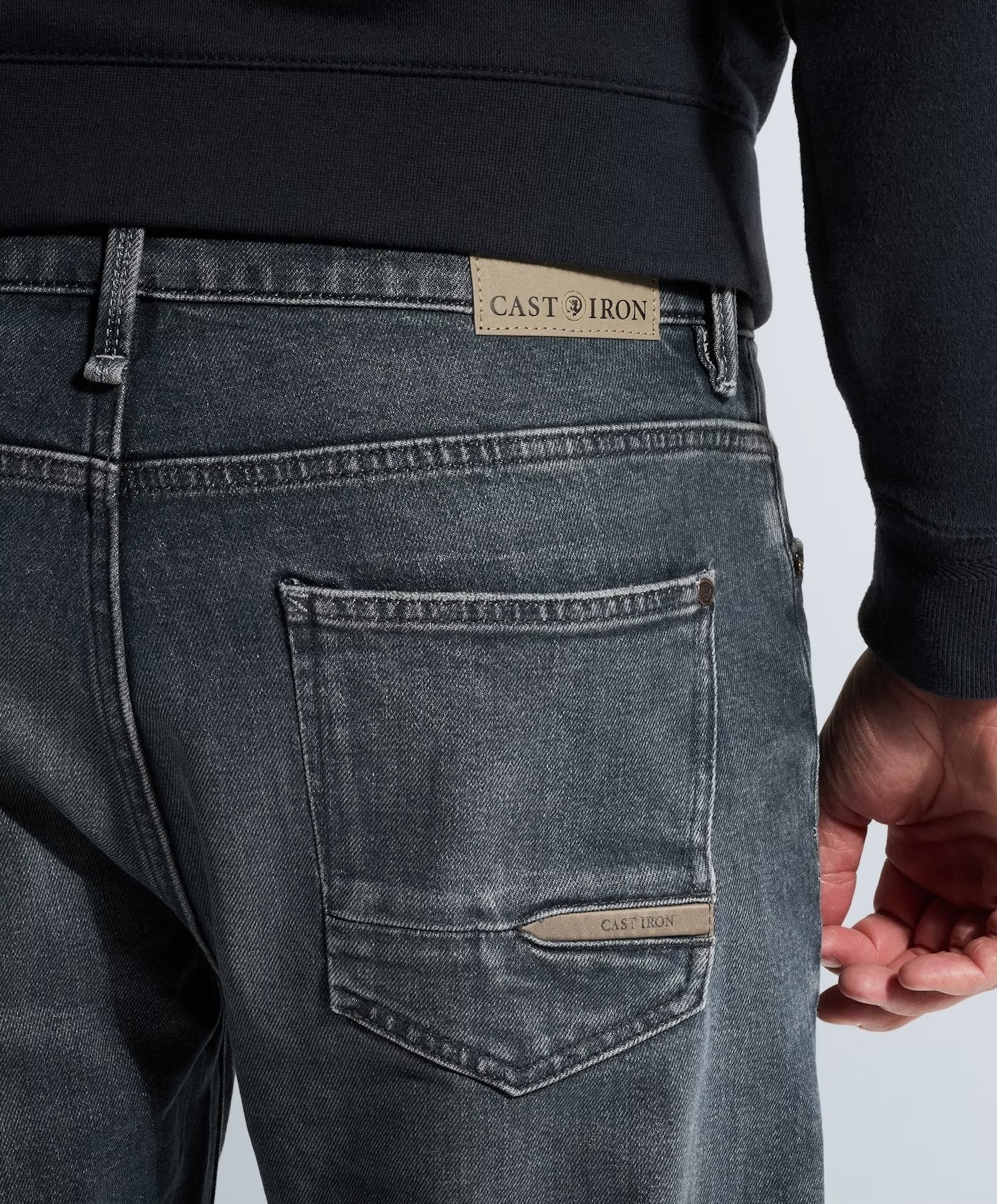Cast Iron STEEPER RELAXED BLUE GREENCAST SHA heren jeans blauw
