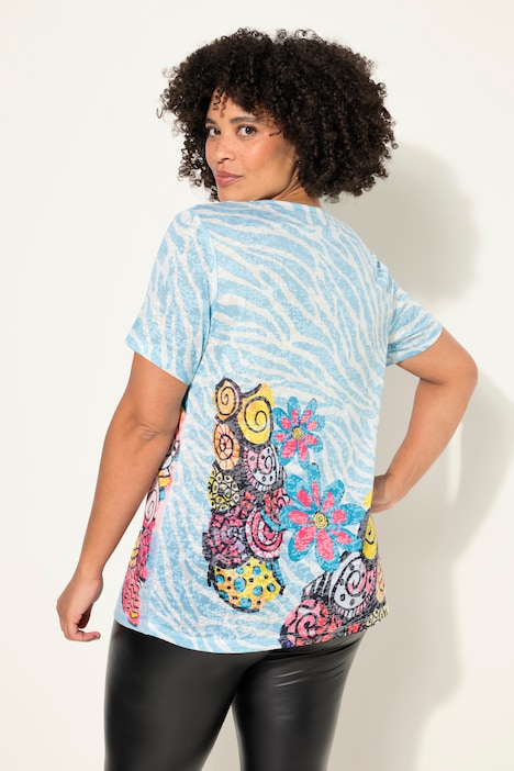 T-Shirt, XL Frauen-Motiv, Halbarm