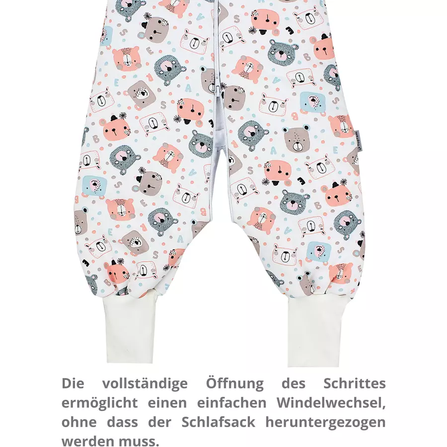 TupTam Winter Babyschlafsack mit Beinen 2,5 Tog koralle