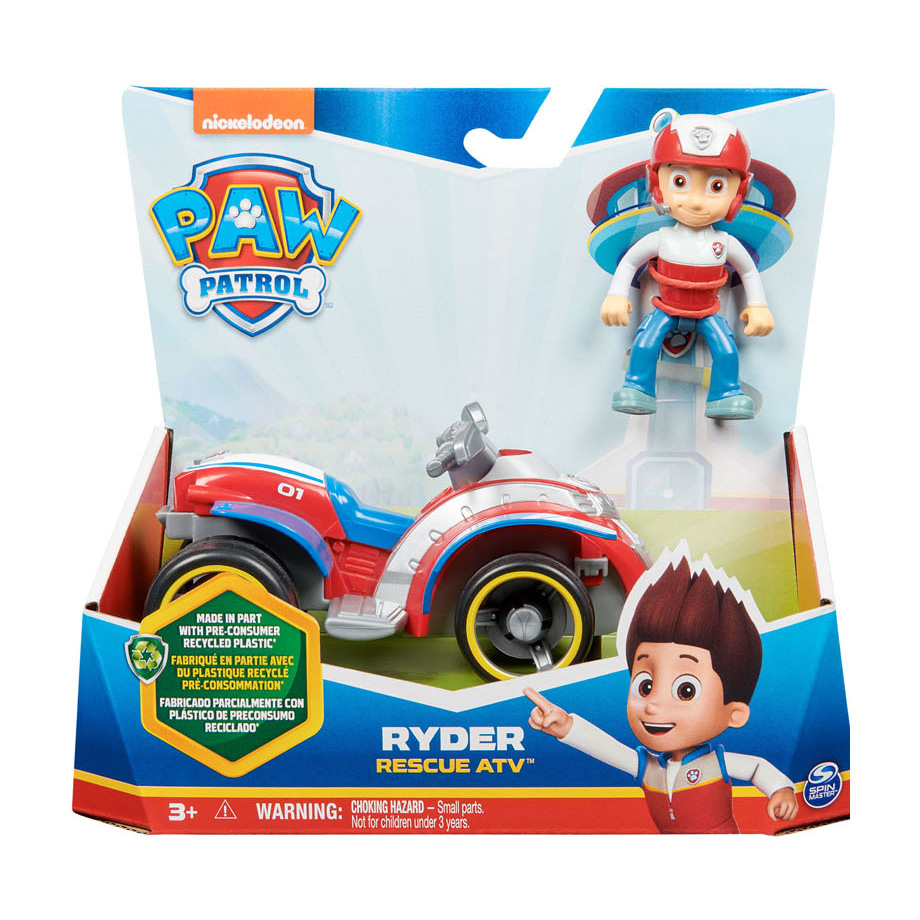 PAW Patrol Voertuig met Speelfiguur - Ryder's Rescue ATV