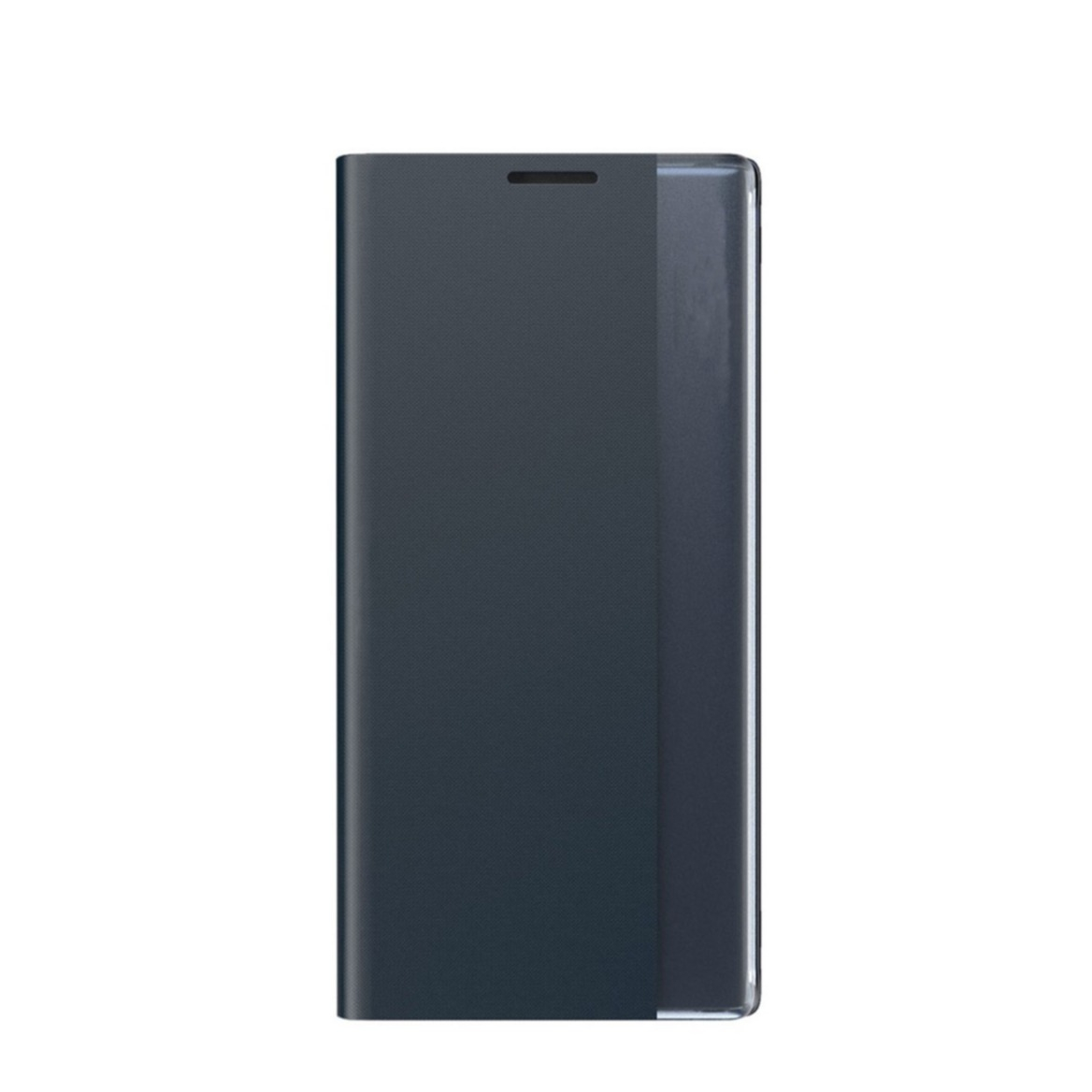 Samsung Galaxy S23 Ultra 5G Stoff Tasche Smart View Flip Cover - Dunkelblau