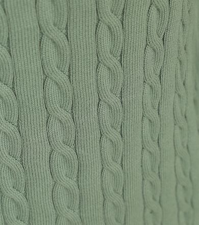 Gant Half-Zip Pullover Cable Groen 8050603-362 kopen