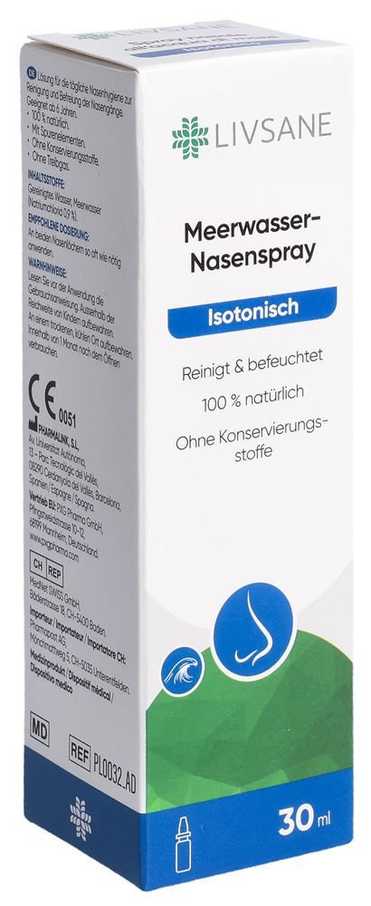 LIVSANE Nasenspray isotonisches Meerwasser Spr 30 ml